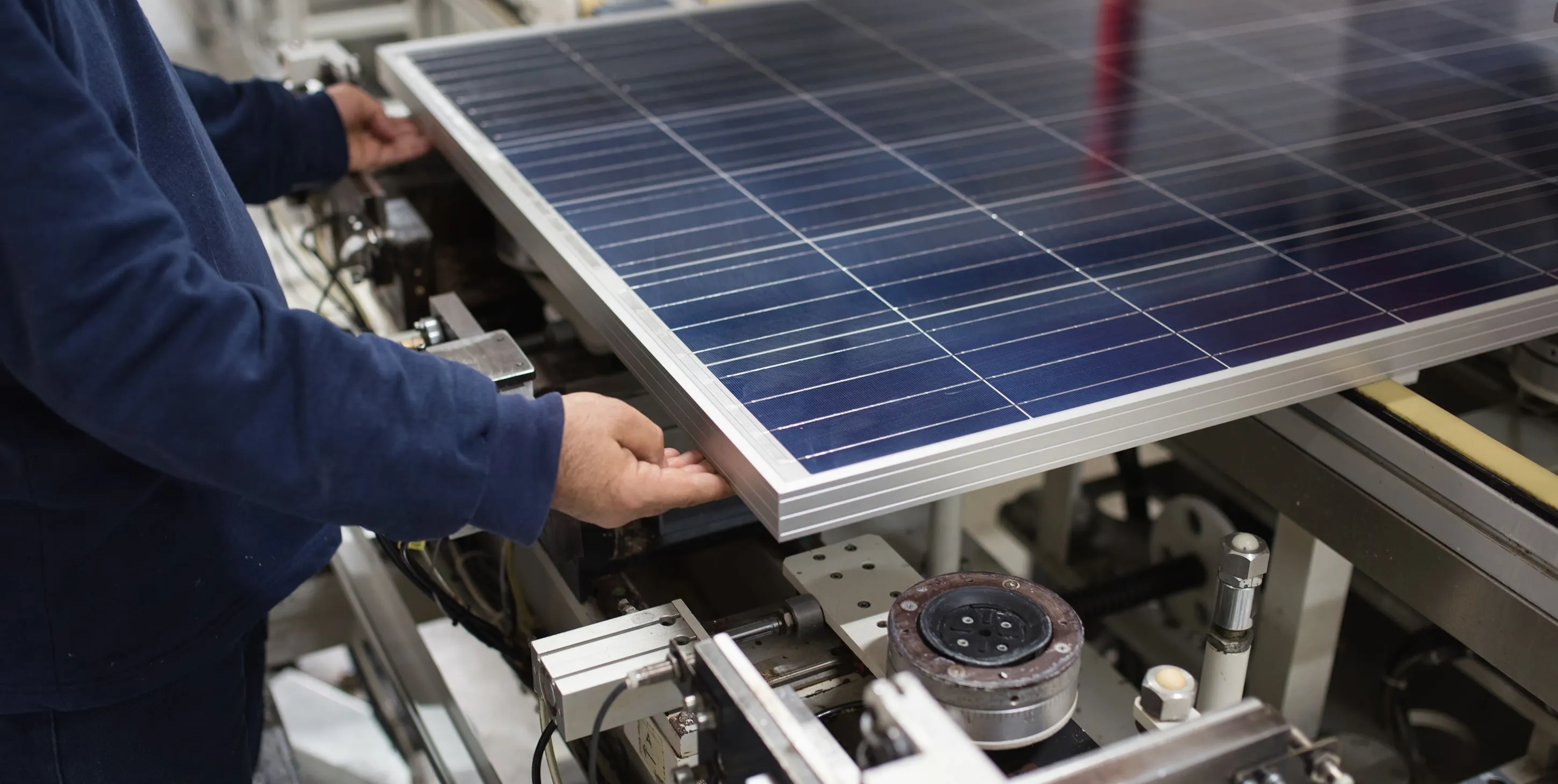 Production of solar panels